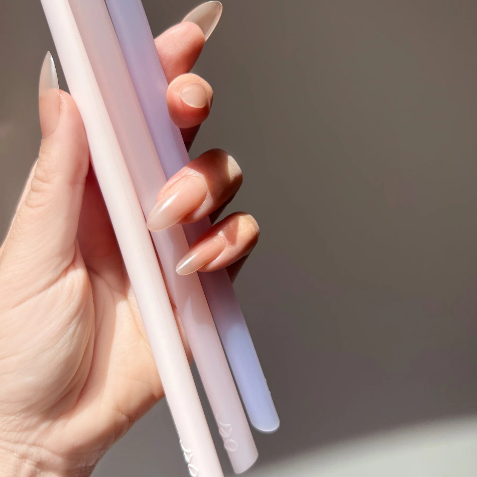 bkr glasflaska med sugrör - Flitterwochen