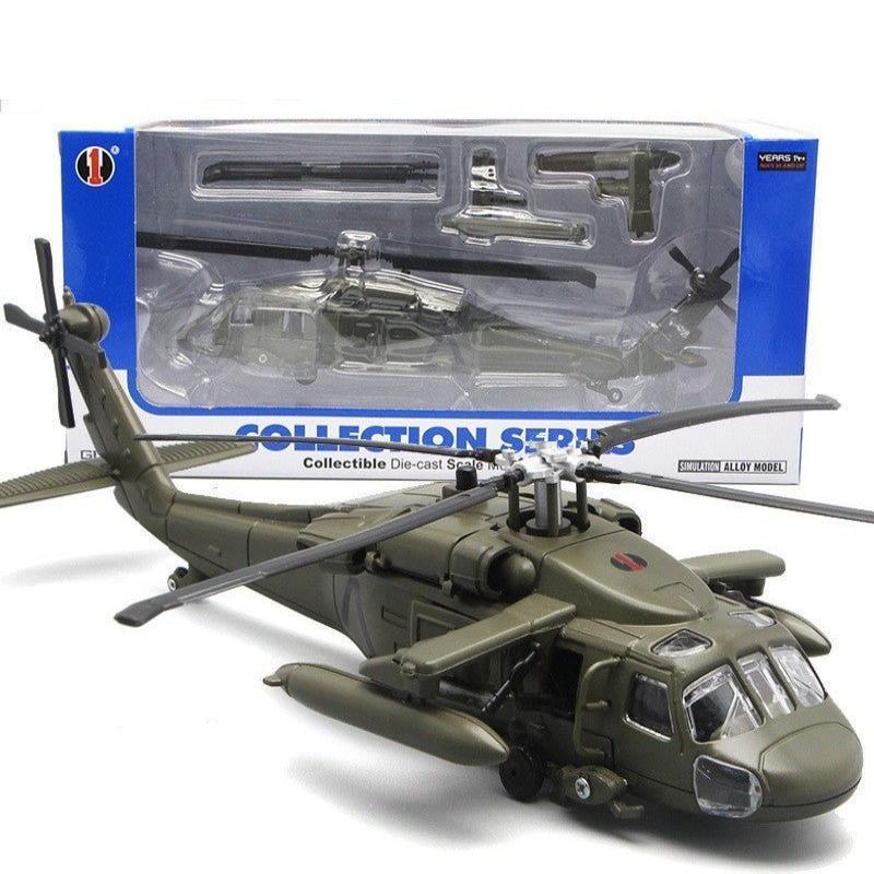 Black Hawk Gunship Military Model Toy