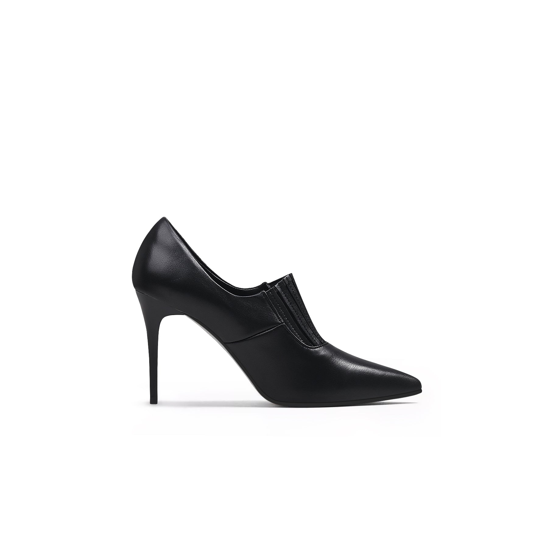 Black Leather Stilettos-2
