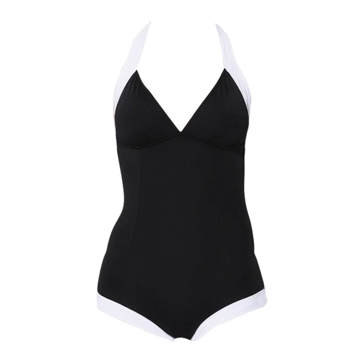 Black Vintage One Piece Swimsuit