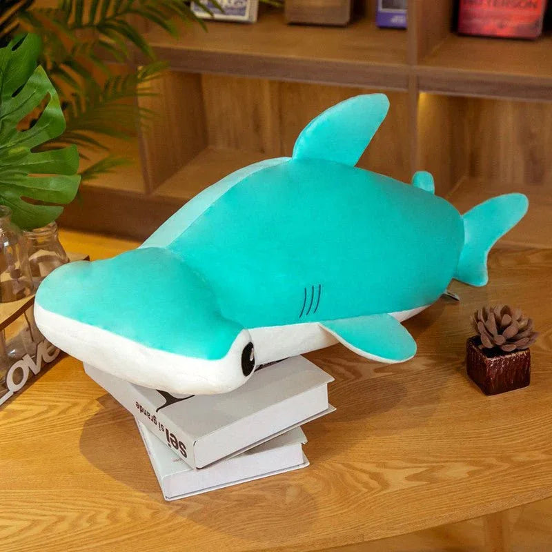 Blue Plush Hammerhead Shark Doll Toys