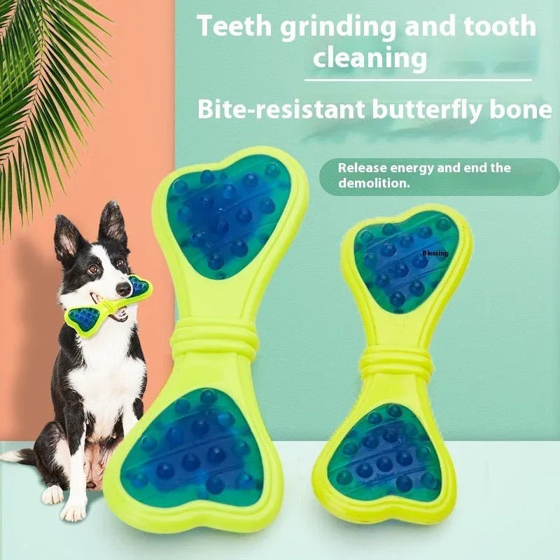Butterfly Bone Bite-Resistant Pet Chewing Dog Toy