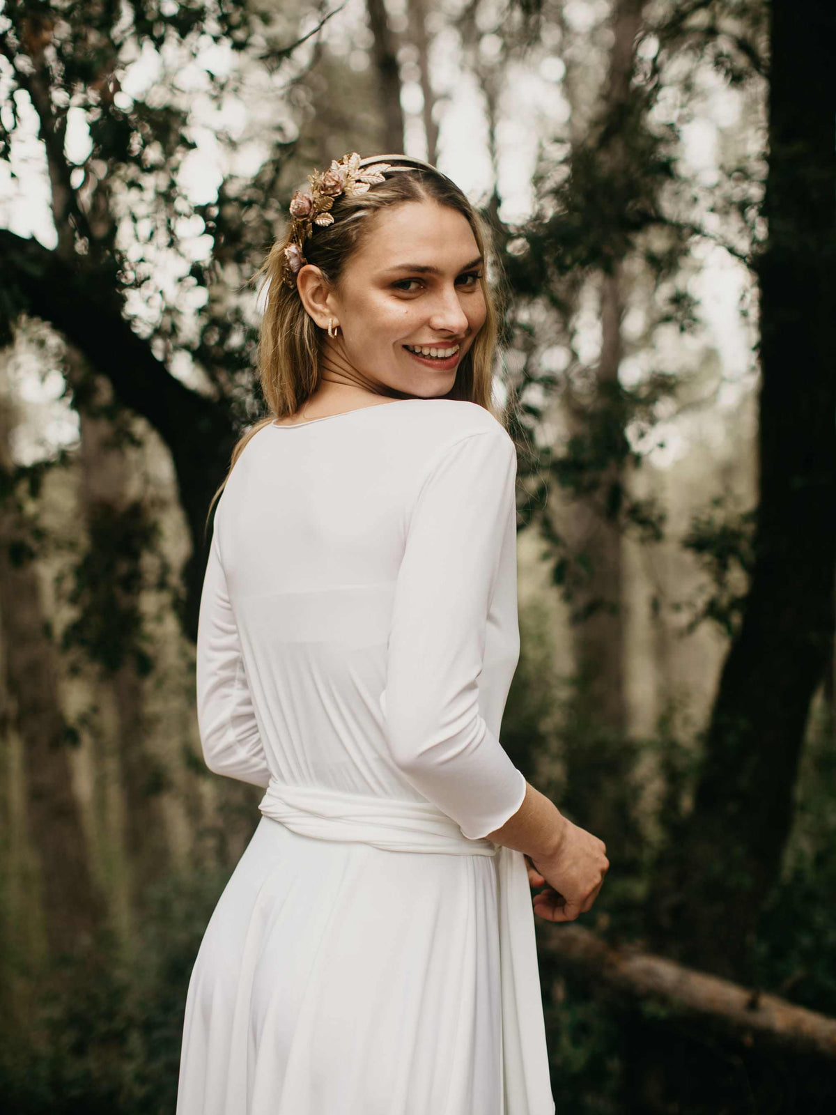 MAXI DRESS BRIDE 3/4 SLEEVE