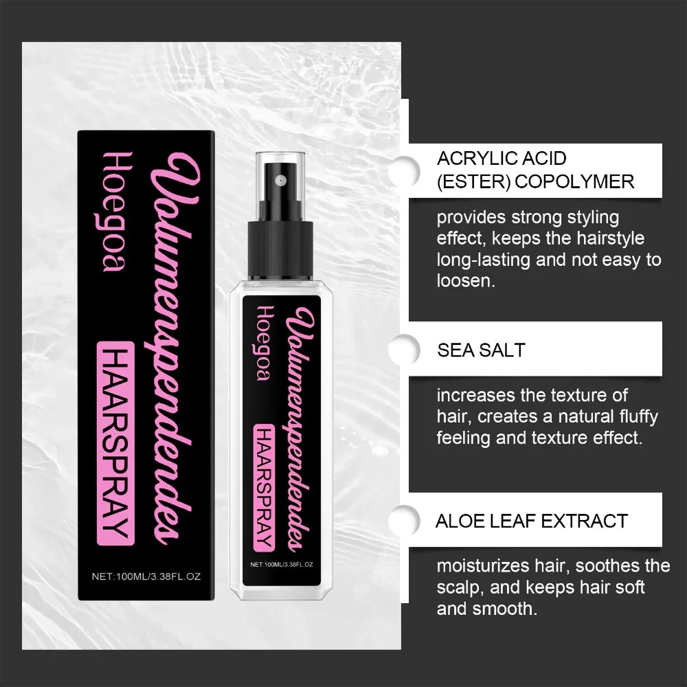 Hair Styling Sea Salt Spray For Fluffy Shining And Healthy Hair