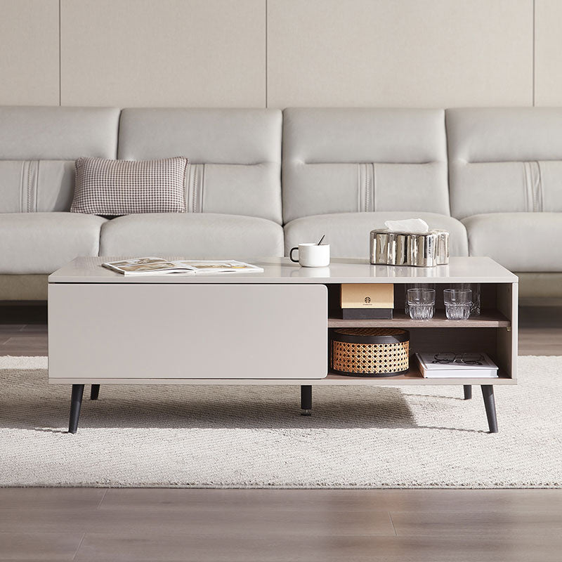Cappuccino Taupe Coffee Table Cabinet-0