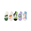 Cartoon Animals Summer Women 5pcs Ankle Socks Set-0