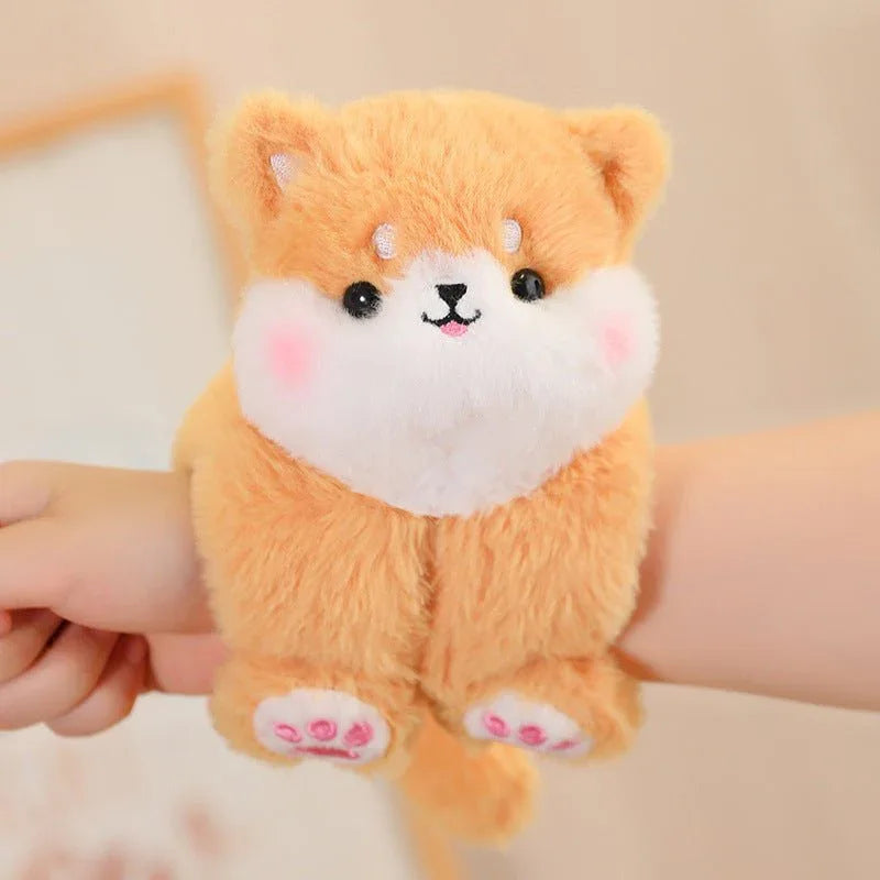 Cartoon Creative Snap Loop Wrist Attachable Plush Toys