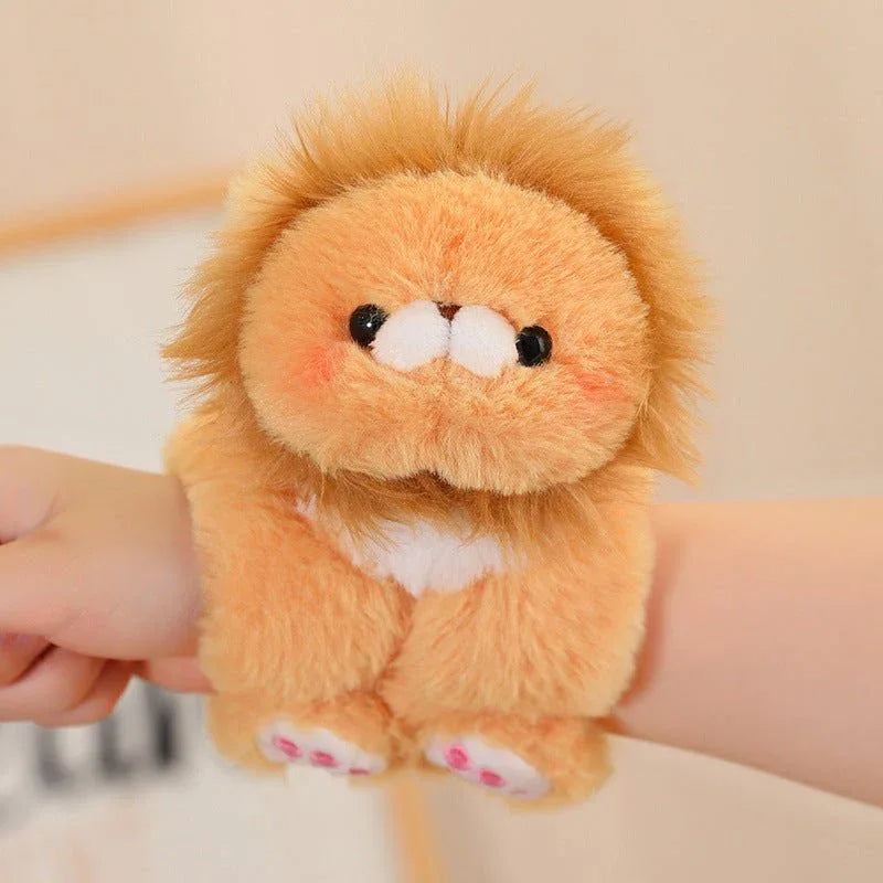 Cartoon Creative Snap Loop Wrist Attachable Plush Toys