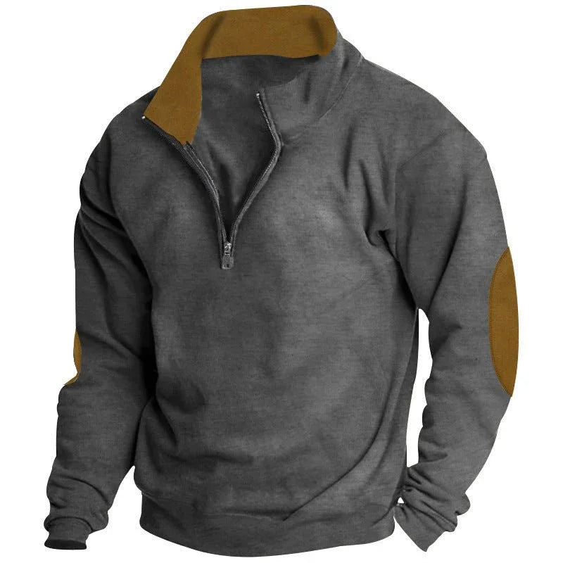 Casual Standing Collar Sweater