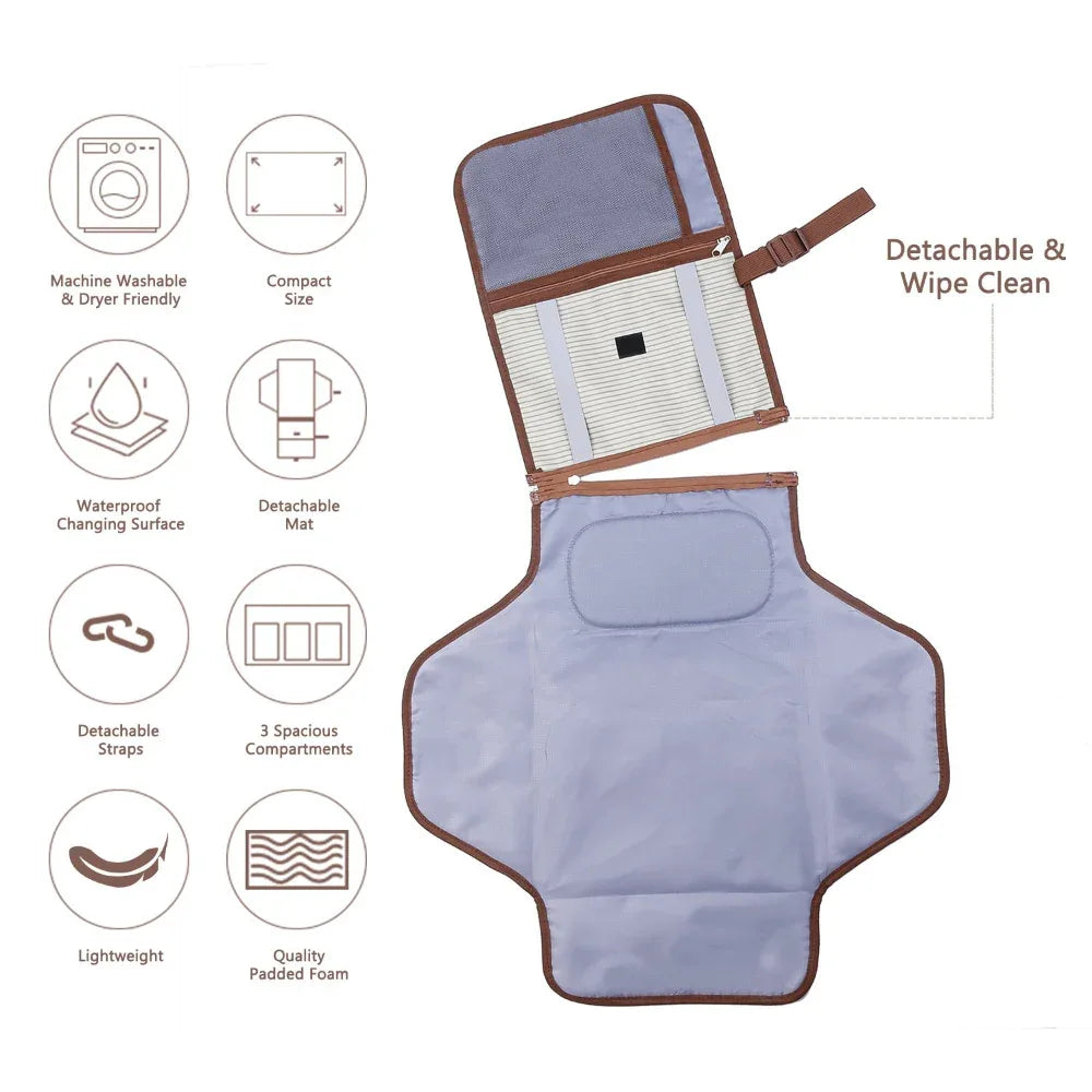Portable Waterproof Urine-Proof Diaper Changing Pad