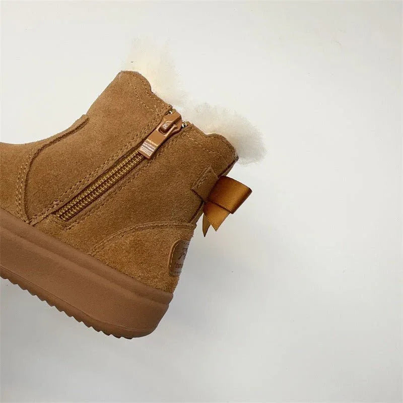 Children's Unisex Winter Fur Cotton Boots