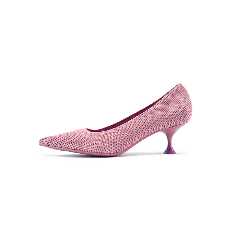 Classy Madam Pointed Toe Kitten Heels-7