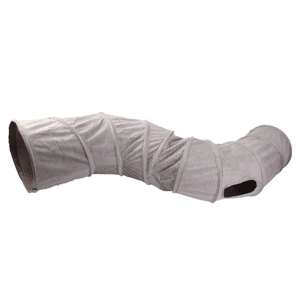 Collapsible S-Shape Peekaboo Interactive Cat Tunnel Toy