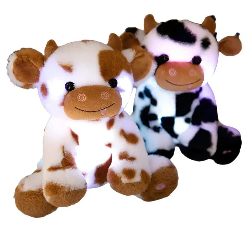 Colorful Luminous Cow Plush Toys
