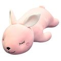Cute Large Pink Lying Rabbit Plush Toy