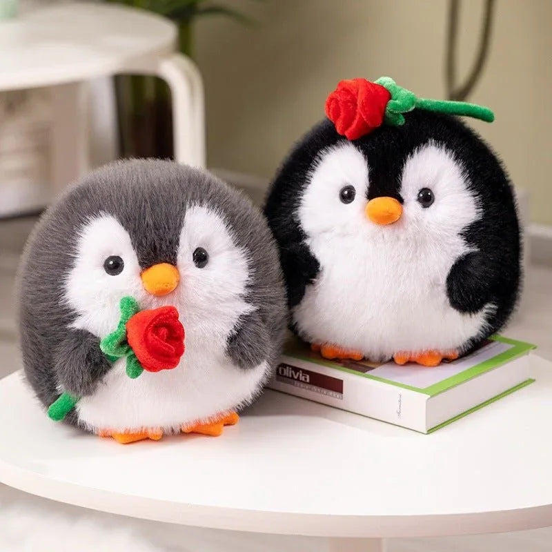 Cute Rose Penguin Doll Plush Toys