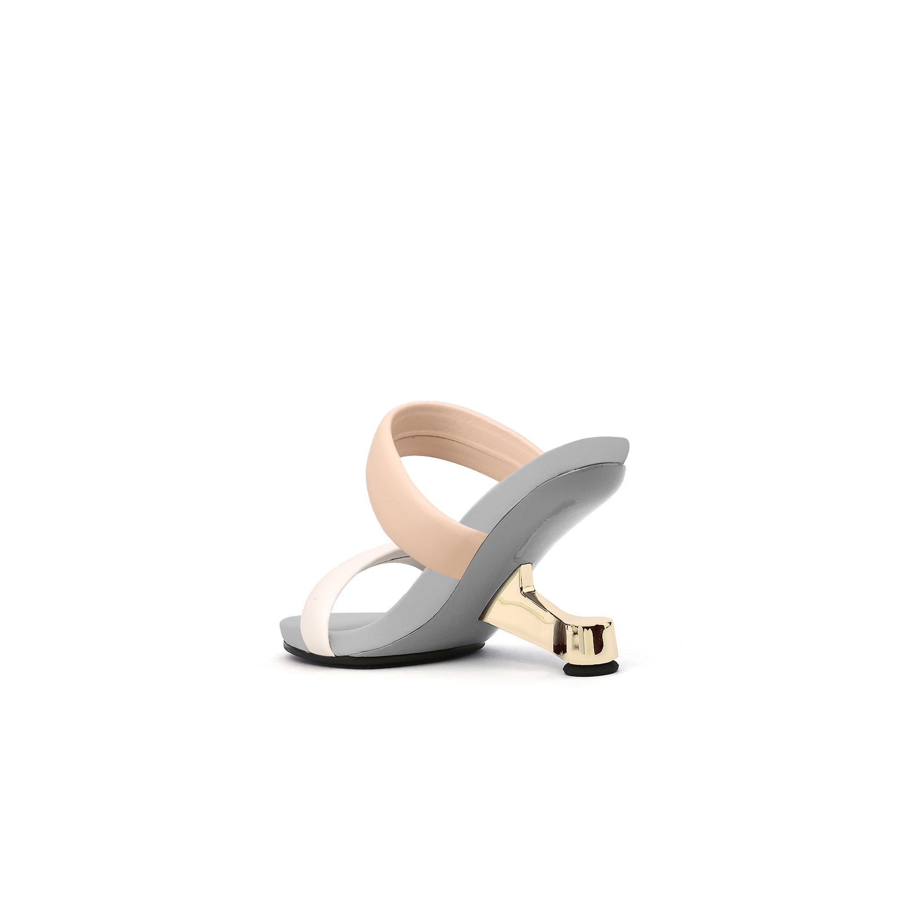 Double Strap Pivot Heel Sandals-3