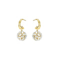 Dream Ball Gold Earrings-0