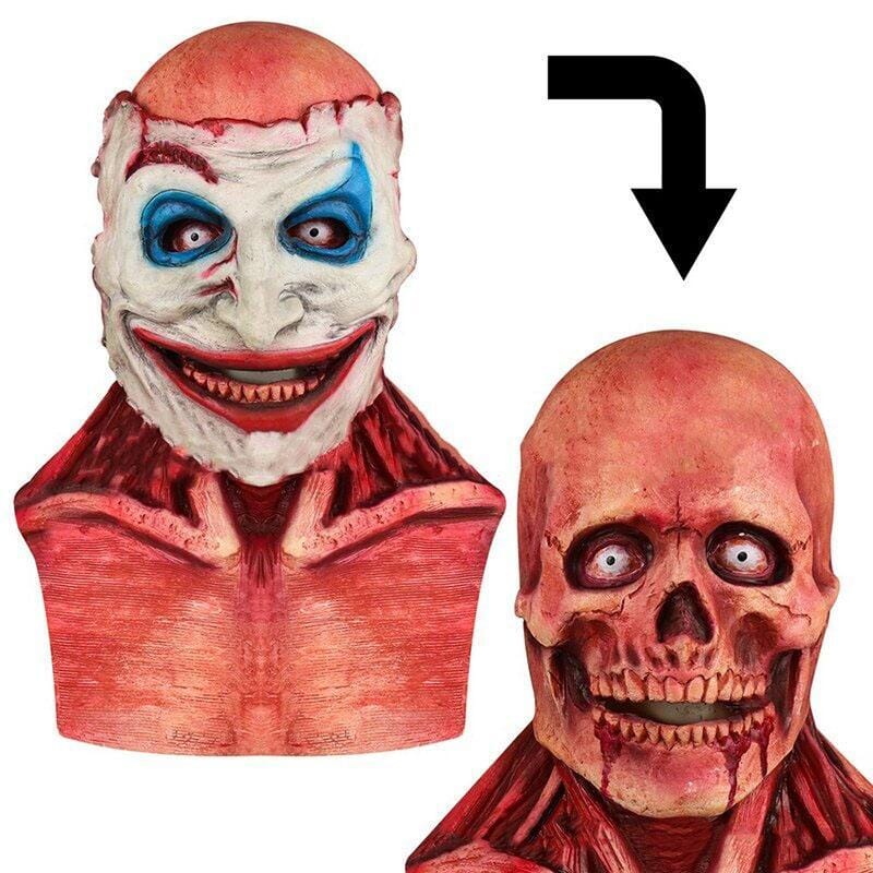 Dubbelskikts Halloween Skallemask