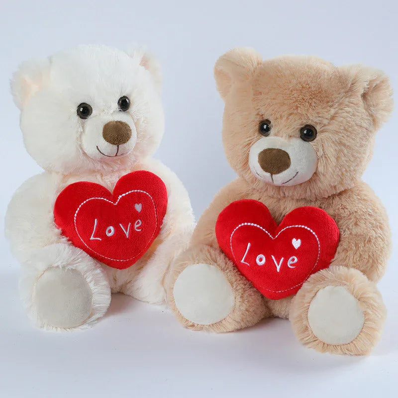 Cute Heart-Hugging Teddy Bear Puppy Doll Plush Toys