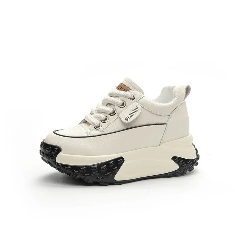 Women's Retro Sneakers Fashionable And Personalized Platform Shoes