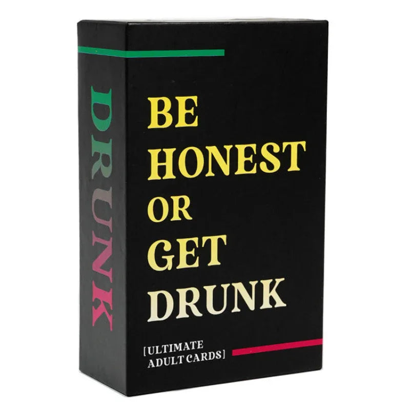 English Version BE HONEST OR GET DRUNK Sincere Drinking Leisure Party Card Game