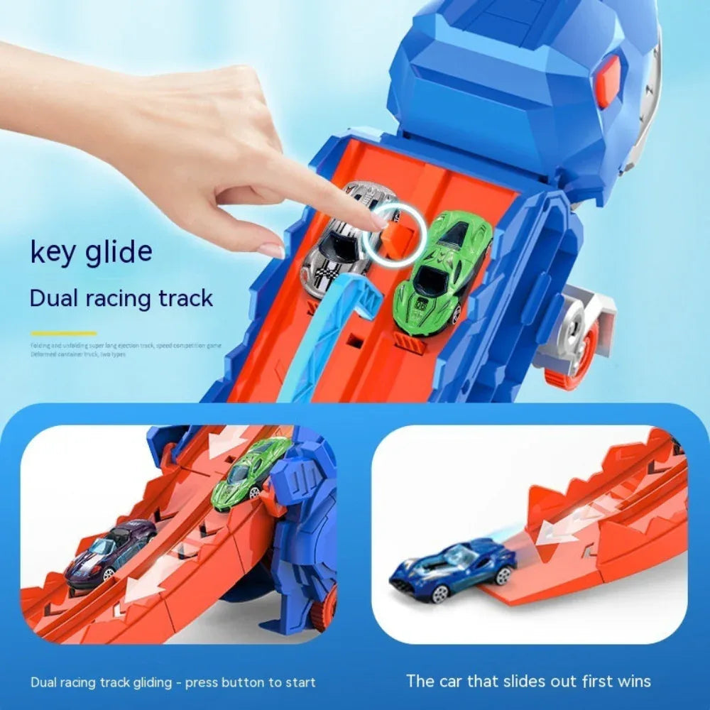 Transforming Deformation Tyrannosaurus Dinosaur Car Toy