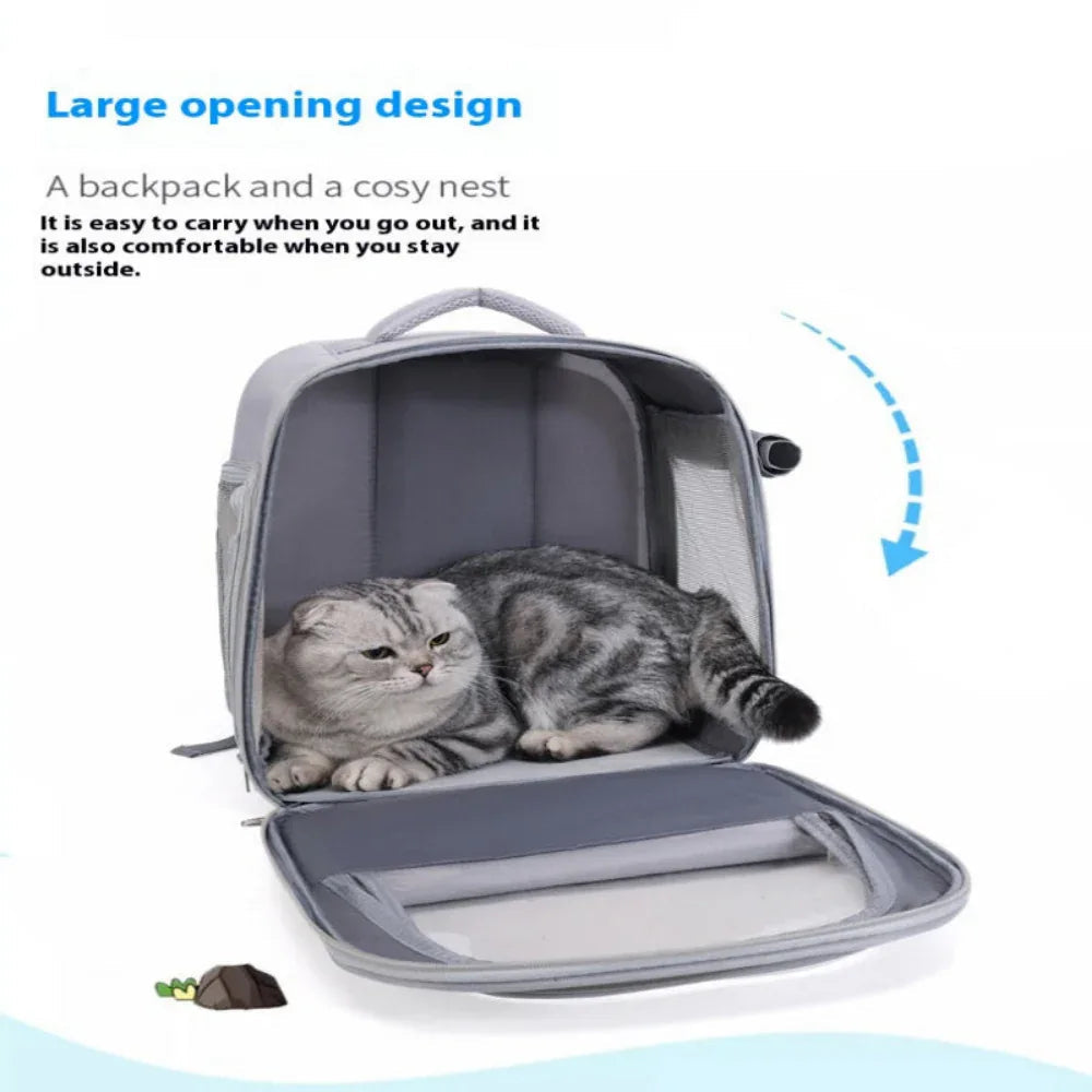 Scratch Resistant Breathable Wear-Resistant Pet Bag Cat Backpack