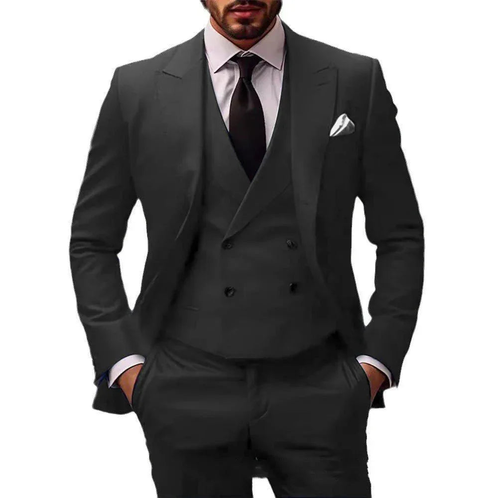 Elegant Slim Fit Three-Piece Suit