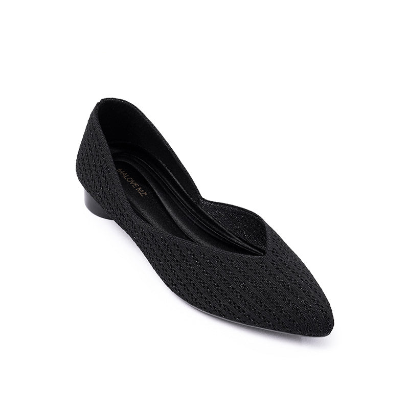 Emma Pointed Toe Low Heel Commuter Flats-2