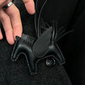 Equestrian Horse Leather Bag Charm-0