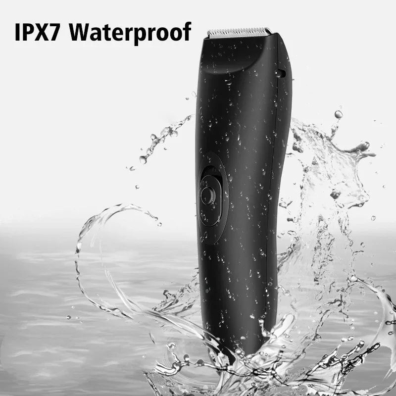 Men's Intimate Groin Private Parts Whole Body Hair Waterproof Rechargeable Shaver Trimmer