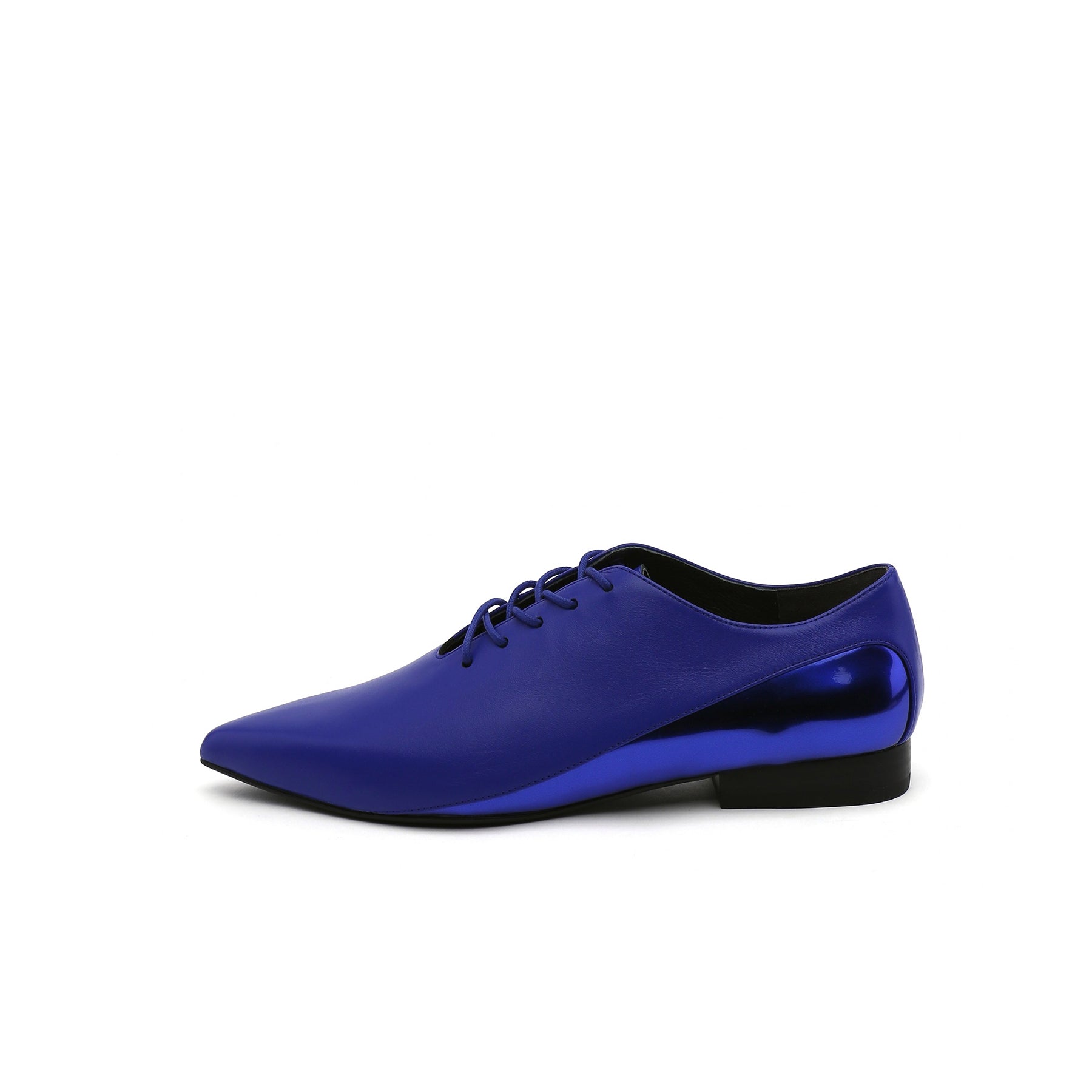 Faux Croc Embossed Lace Up Oxfords-6