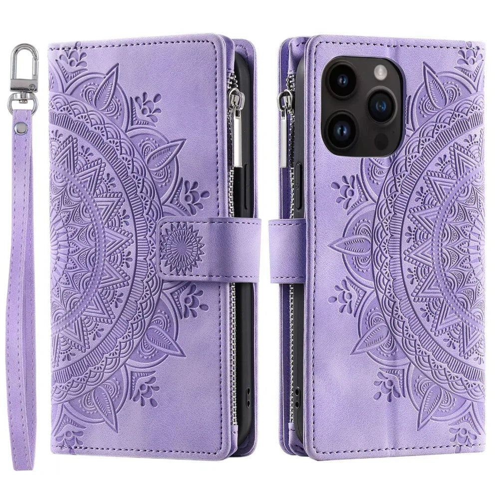 Imitation Leather Mobile Phone Protective Shell & Wallet In One