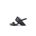 Floral Lace Square Toe Mules-0