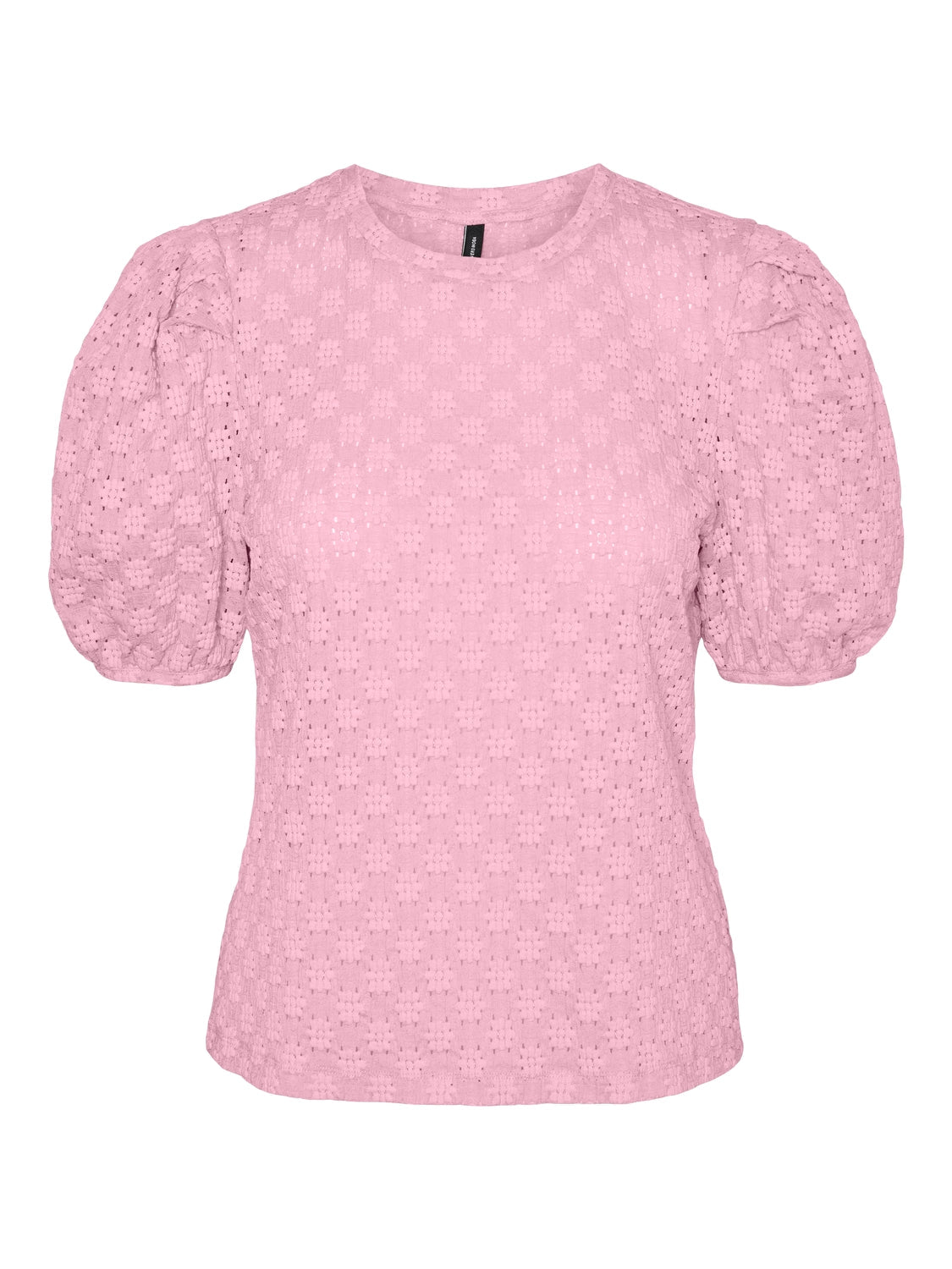 FLOWER SS PUFF SLEEVE TOP