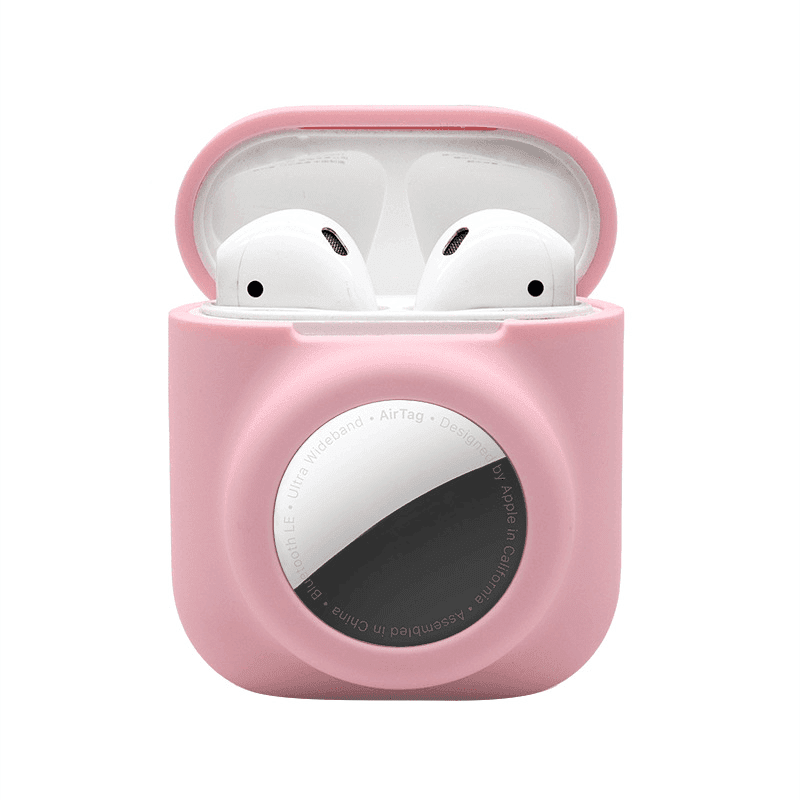 Silikonskydd till AirPods (Gen 1 & 2) med AirTag-hållare
