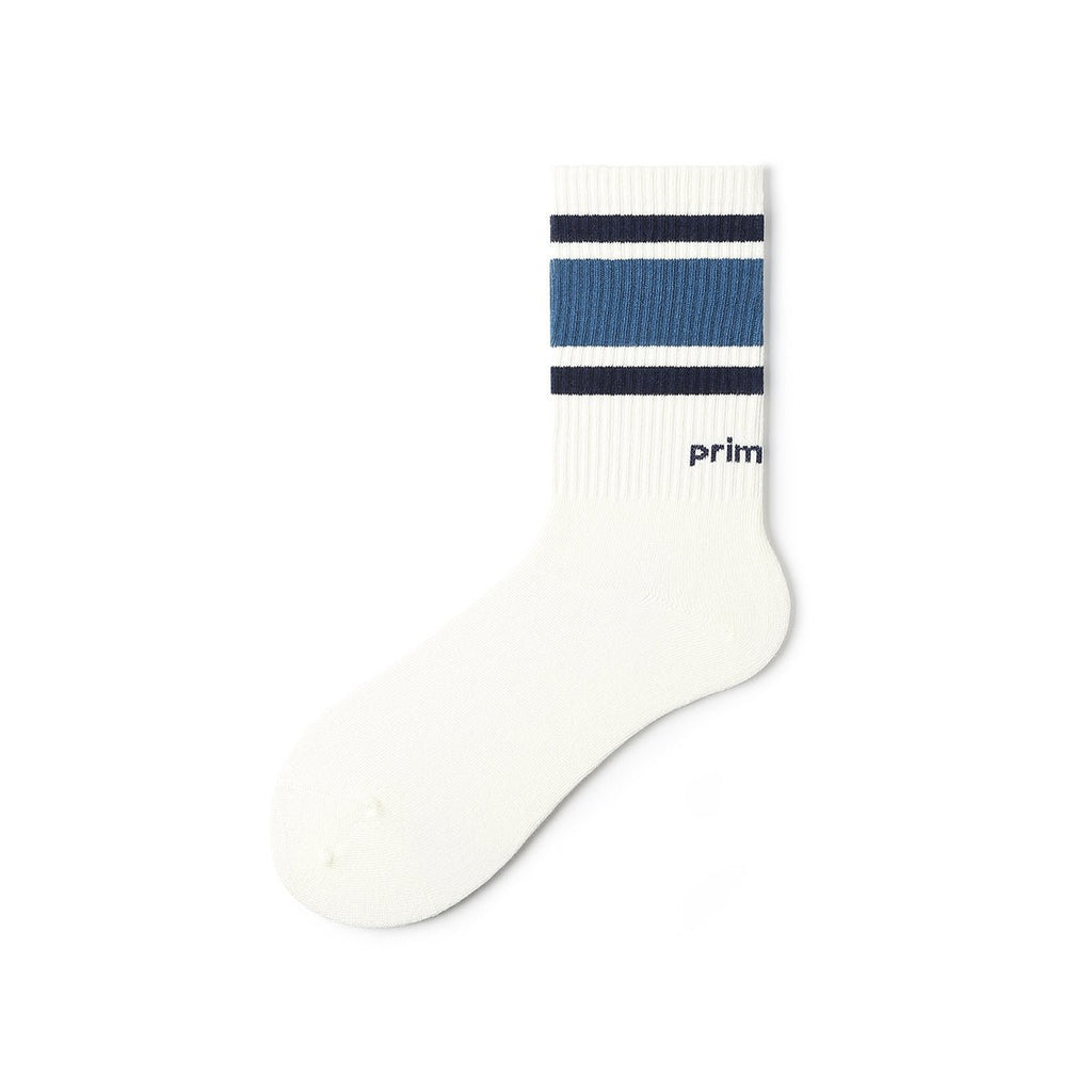 Fun Stripes All-season Women Fitness 5pcs Crew Socks Set-2