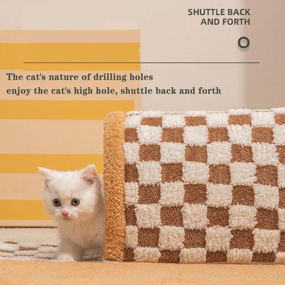 Funny Comfortable Indoor Bed Mat Cat Tunnel With Scratch Ball