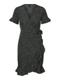 HENNA 2/4 WICKELKLEID MIT RÜSCHEN