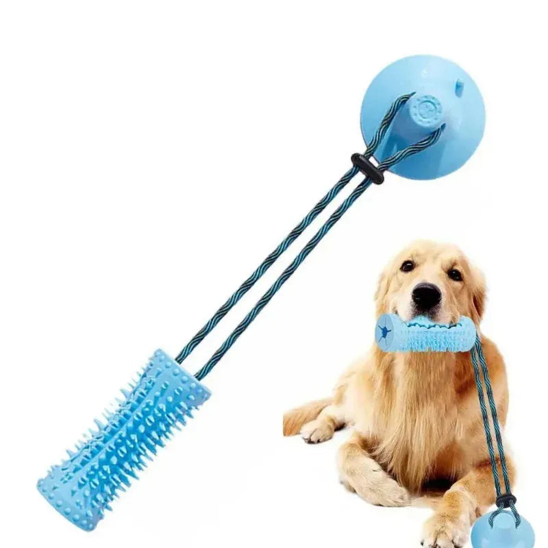 Interactive Dog Chew Ball Toys For Aggressive Chewers With Suction Cup