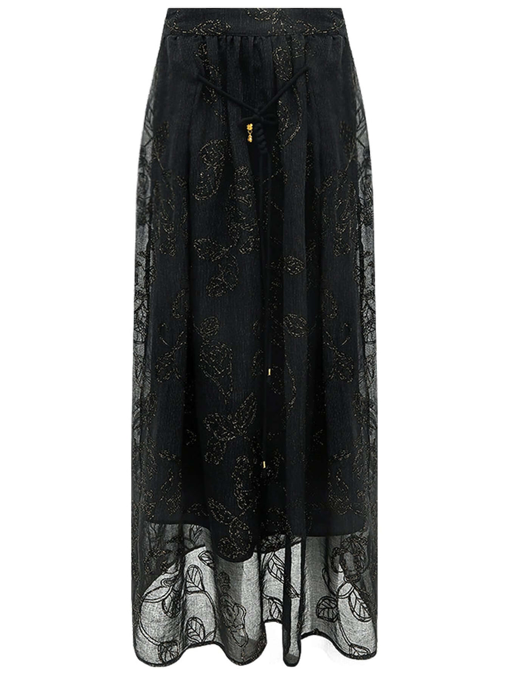 Intricately Embellished Glitter Embroidered Skirt