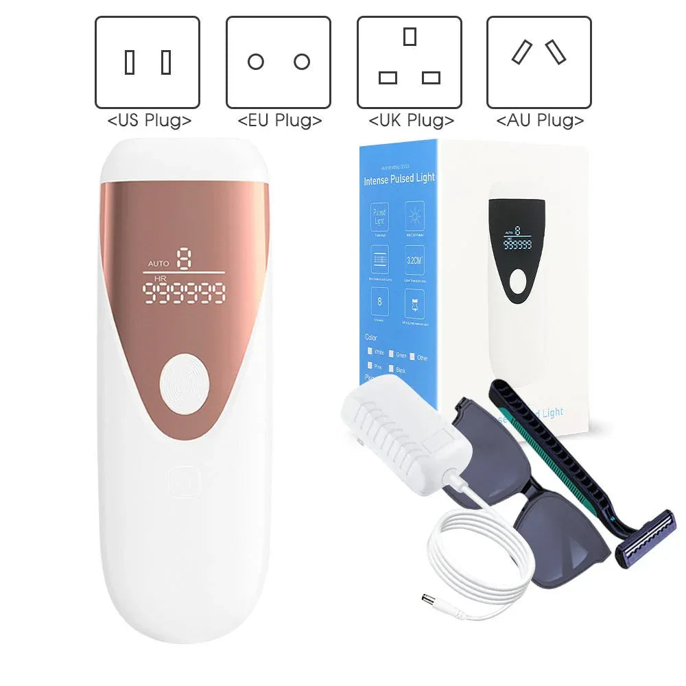 IPL Hair Removal Device With LCD Display