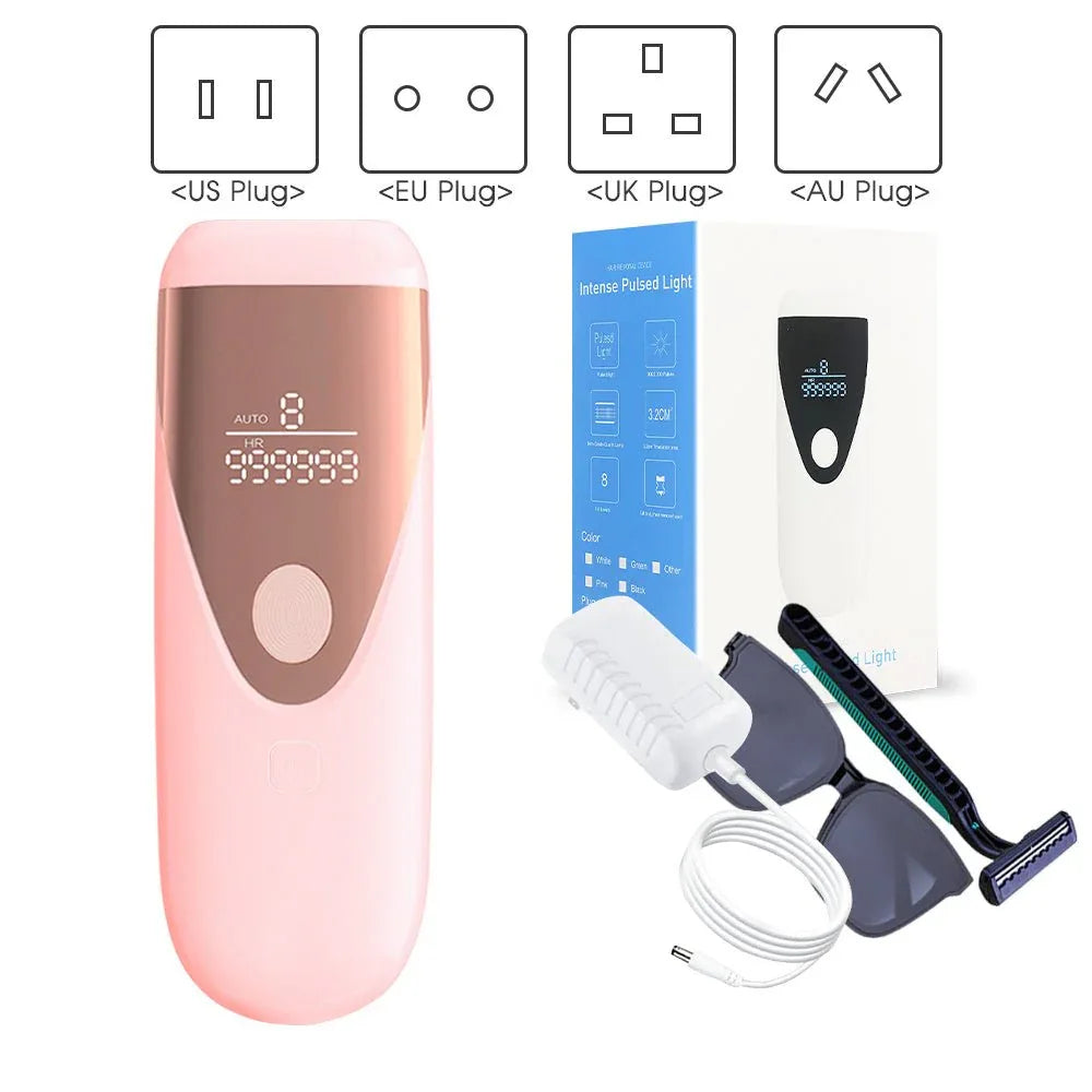 IPL Hair Removal Device With LCD Display