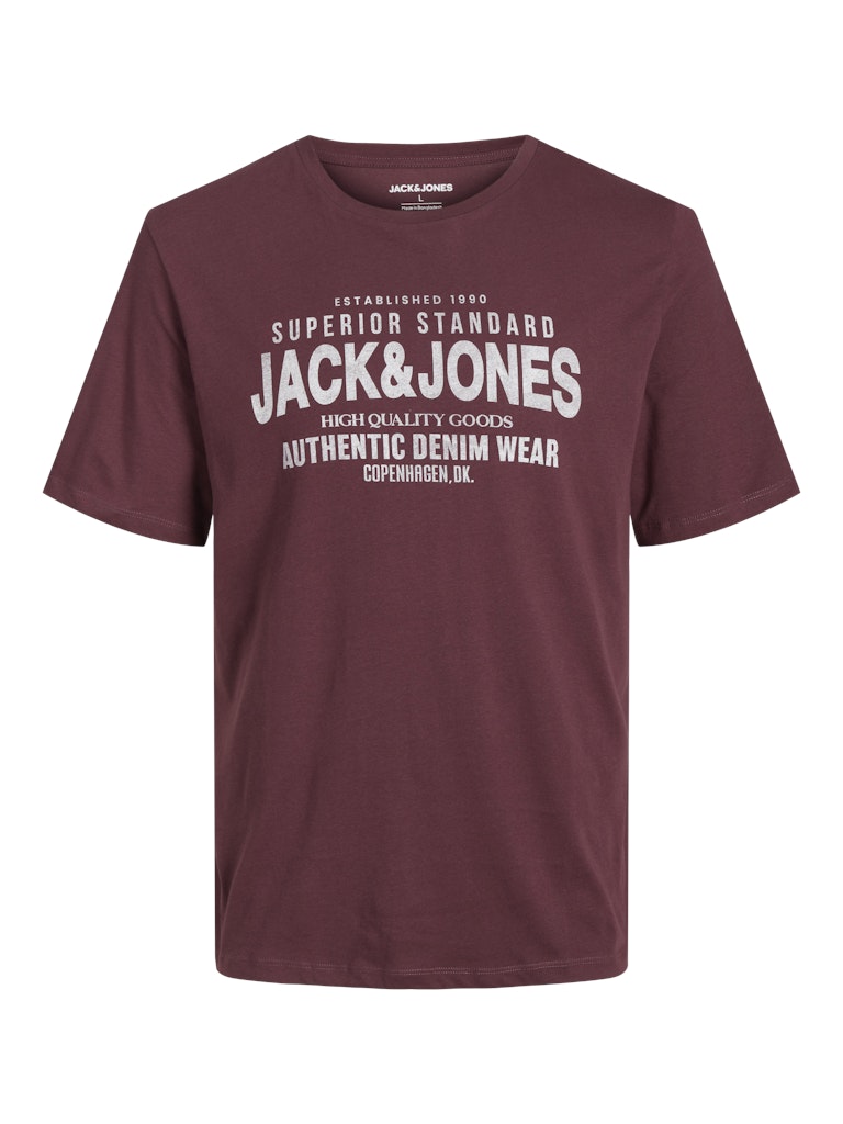 Jeans-T-Shirt, Kurzarm, Rundhalsausschnitt