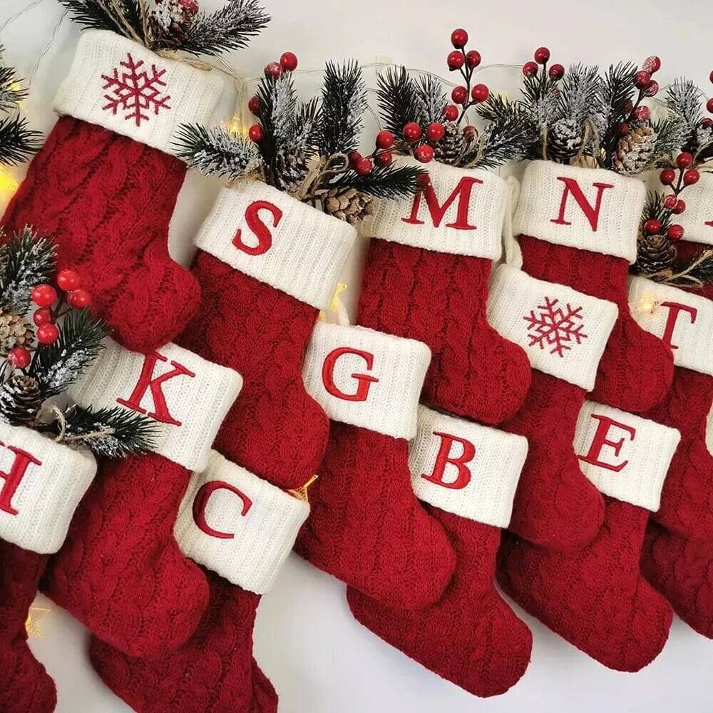 Julstrumpor med Bokstav