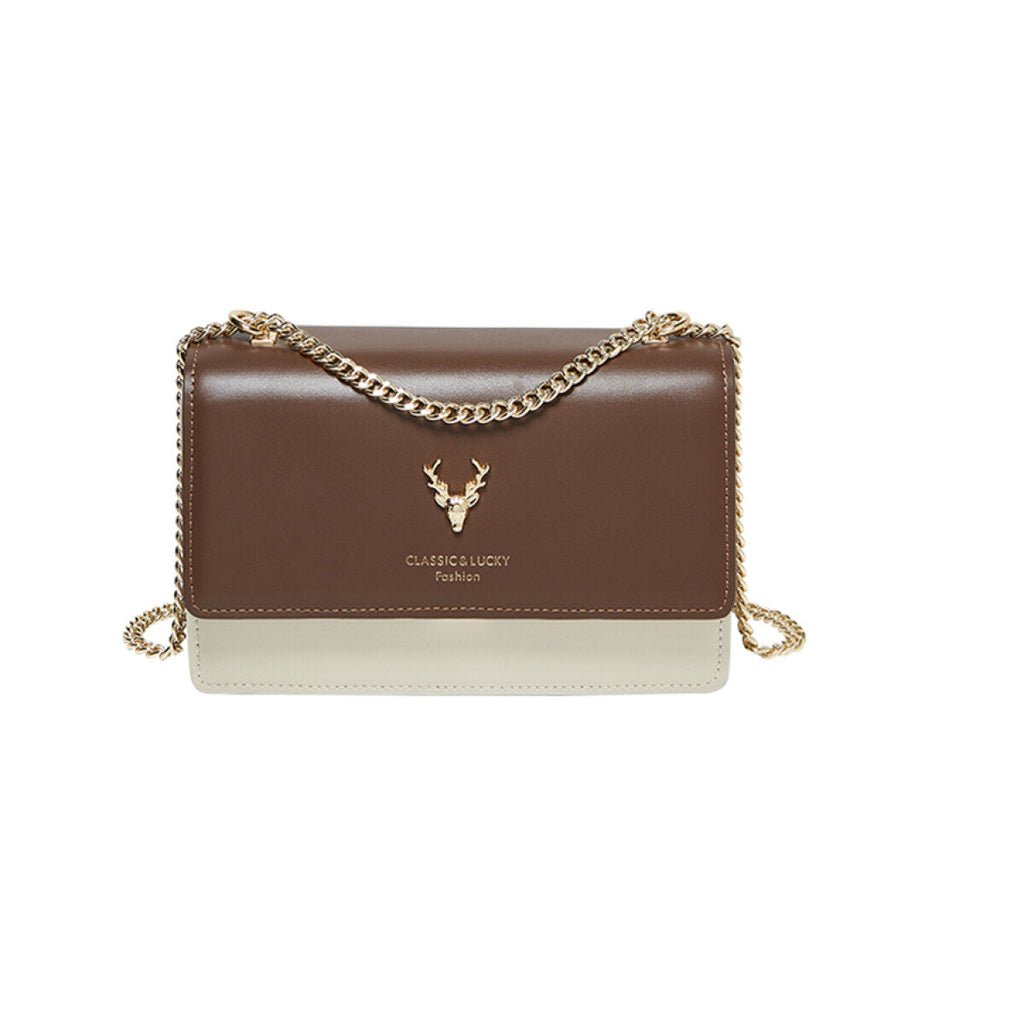 Kylie Double Chained Leather Shoulder Bag-0