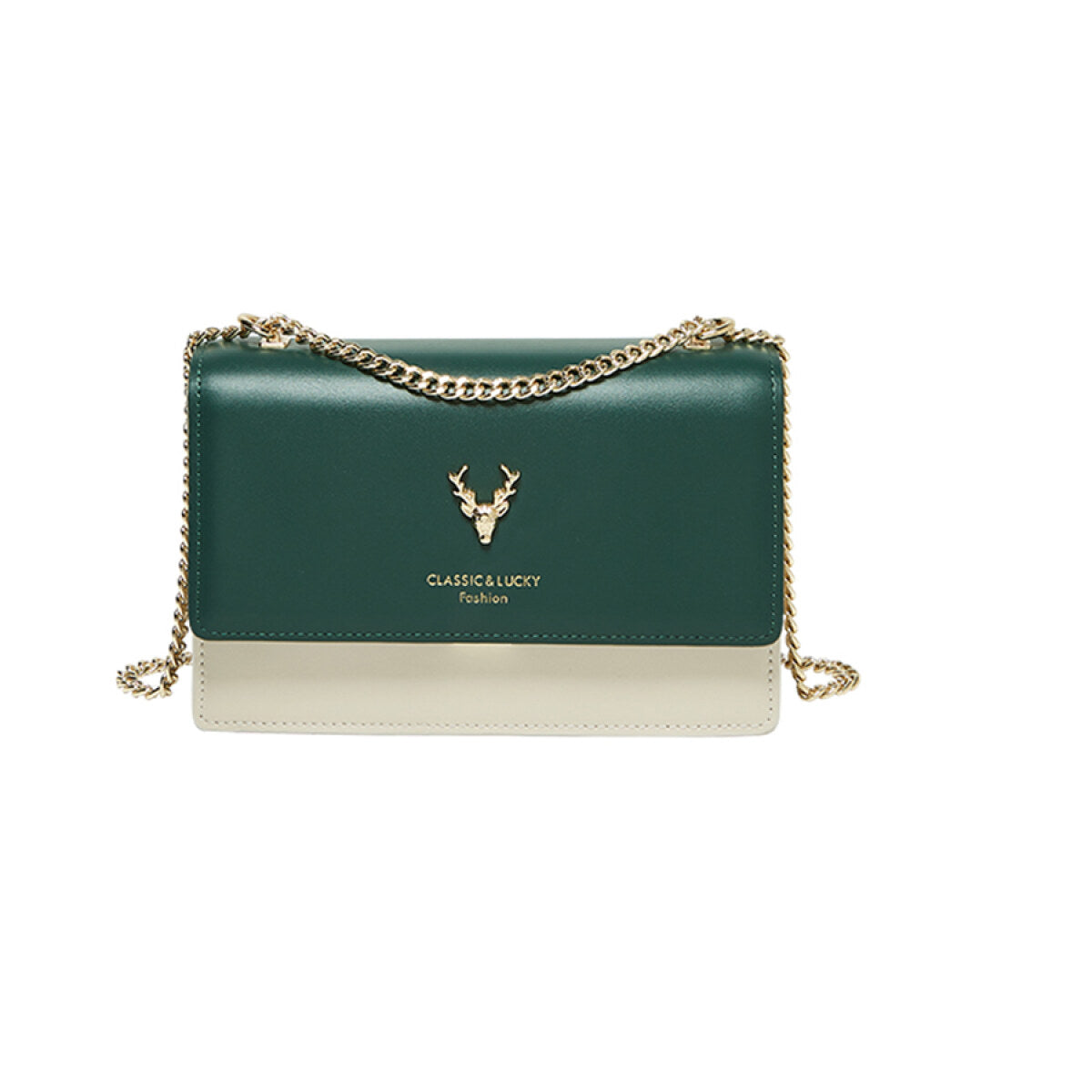 Kylie Double Chained Leather Shoulder Bag-5