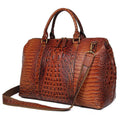 Leather Duffle Weekend Travel Bag For Men