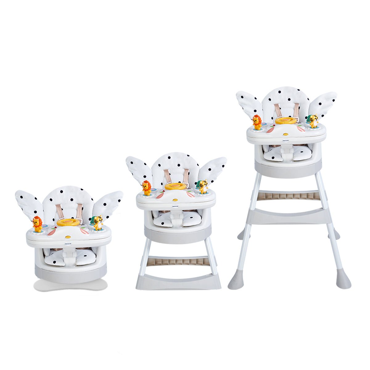 Little Angel 5-In-1 Pink Baby Activity Center High Chair-1
